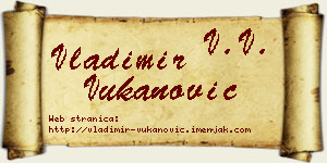 Vladimir Vukanović vizit kartica